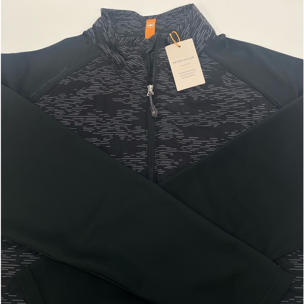 NWT PETER MILLAR Merge Elite Hybrid Jacket Black. 2023 Model $230 Size XL